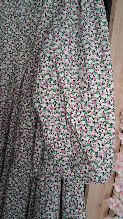 Sukienka kwiaty oversize M h&m