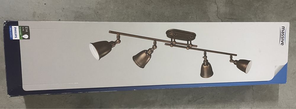 Candeeiro de tecto 4 lampadas novo