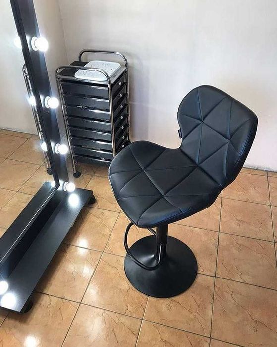 Барный стул Montana черный хокер кресло барное / Стілець барний чорний