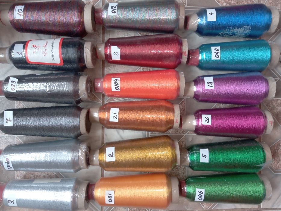 Нитки для вышивки вышивания Luan вышивальные золотые люрикс , люрекс