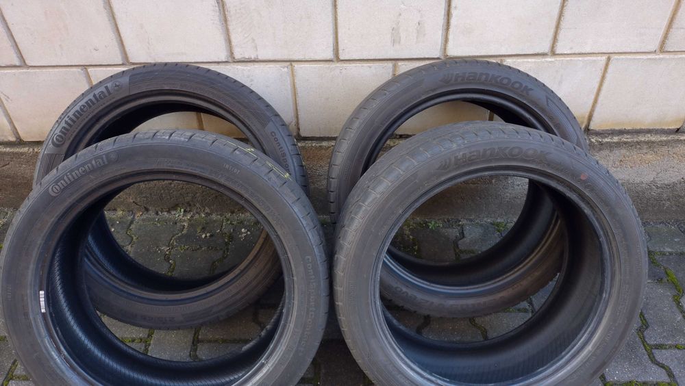 Opony letnie 215/45 r17 2x continental, 2x hankook