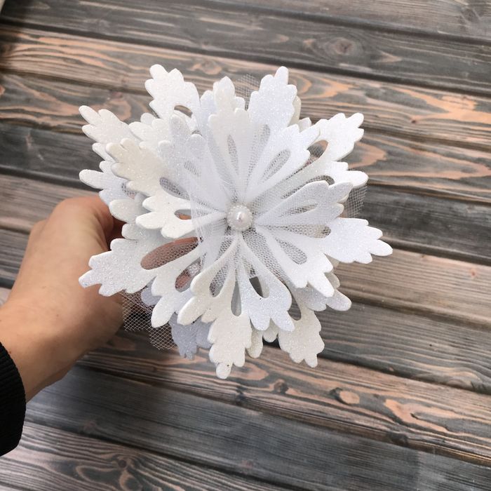 Образ, обруч, костюм сніжинки для дівчинки