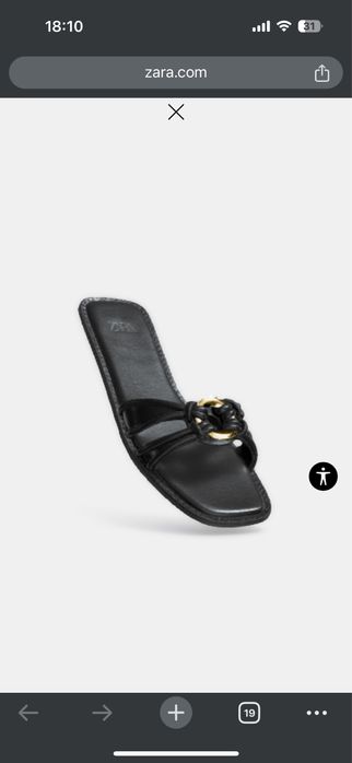 Жіночі шльопанці  Zara