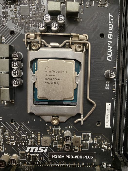 Комплект Intel Core i3-9100F + MSI H310M PRO-VDH PLUS