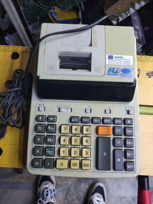 Maquina calcular antiga comércio