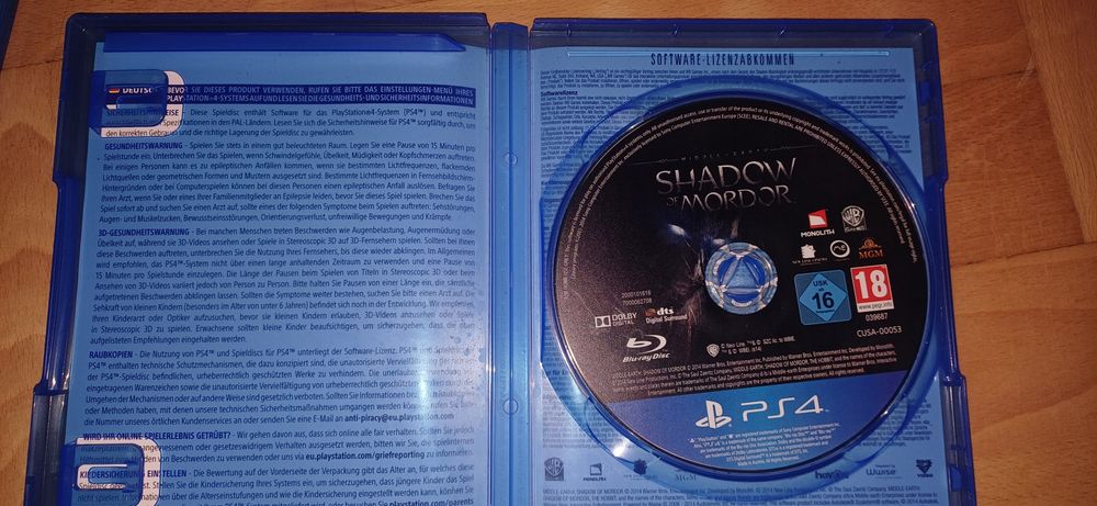 Shadow of Mordors pl na ps4