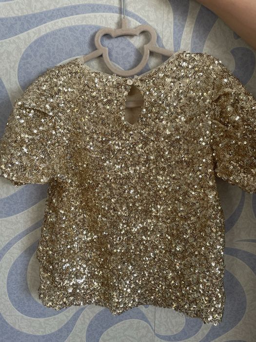 Блузка в пайєтки для дівчинки, Zara