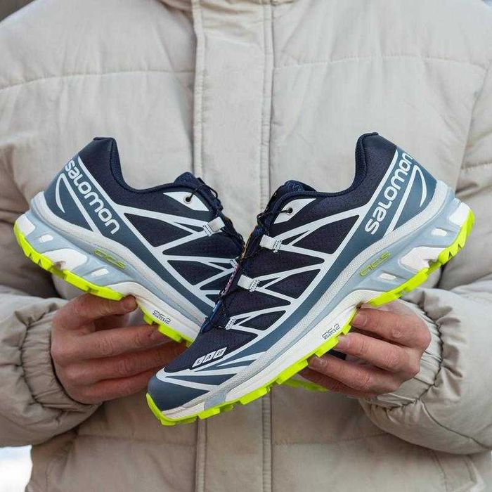 !БЕЗ Передплат! Кросівки Salomon XT-6 Gore-Tex Night Sky Acid Lime