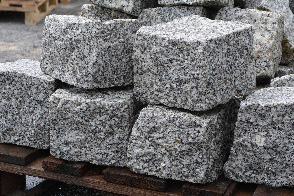 Kostka Granitowa Płyty Kamień Strzegom Szwed Vanga Grysy