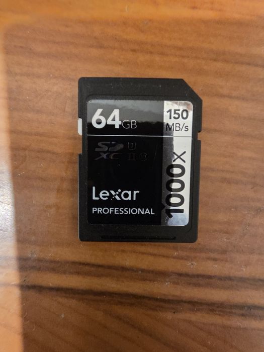 Карта Lexar 64GB Professional UHS-IІ SDXC Memory Card