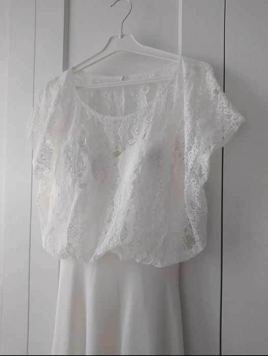 Suknia ślubna kremowa