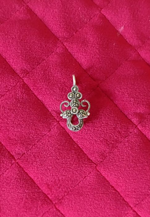 Zawieszka z markazytami srebro 925