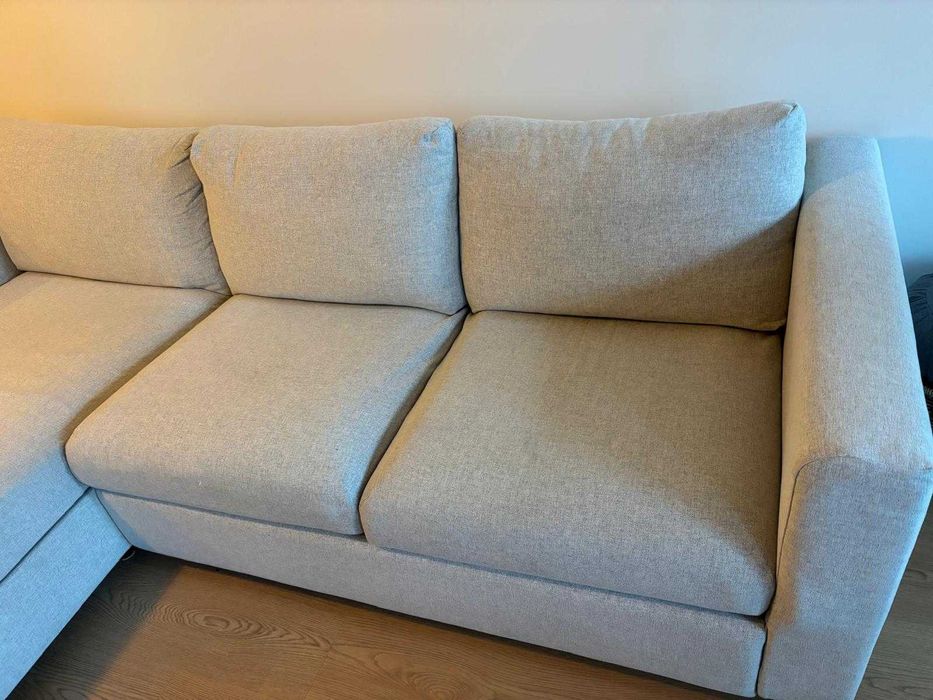Sofá VIMLE IKEA 3 lugares, c/chaise longue/Gunnared bege