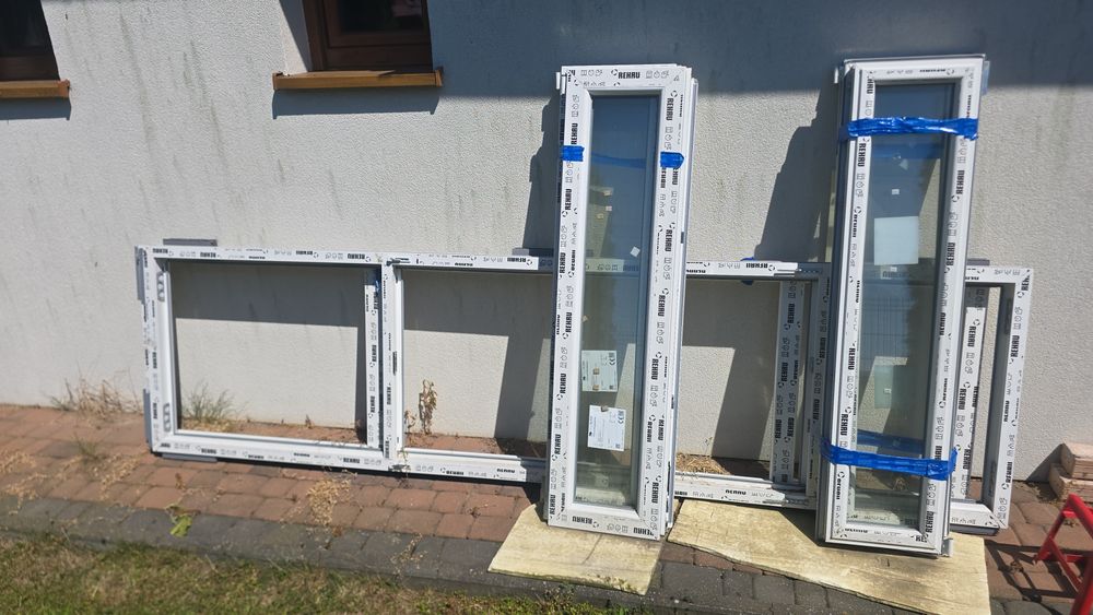 Okna z rama plastikowe nowe