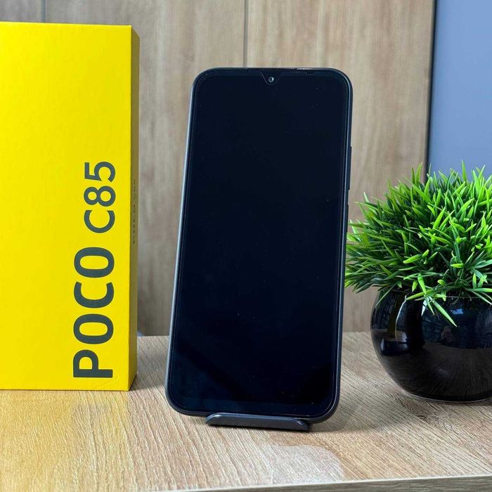 НОВИЙ Телефон Xiaomi Poco C85 6/128Gb Black 6000 мАh Купити Смартфон