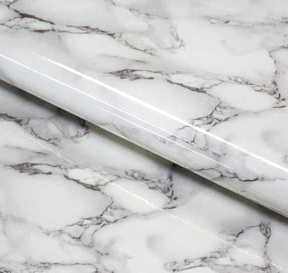 Tapeta samoprzylepna biały marmuru okleina Winylowa zmywalna  Nr.EO81