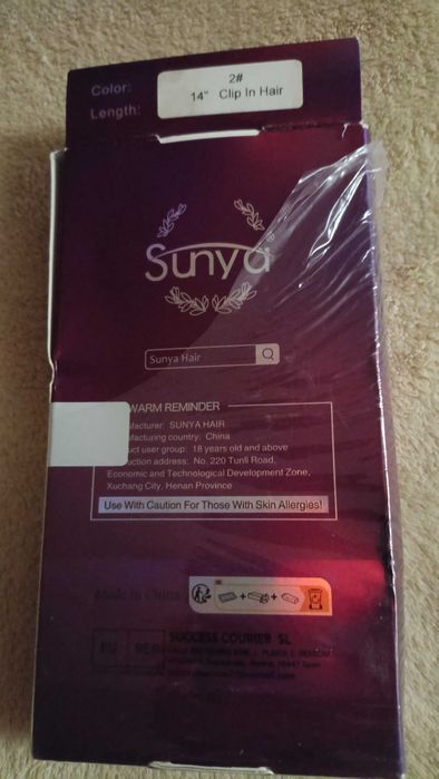 Натуральне волосся для нарощування перука Sunya Clip-in, парик