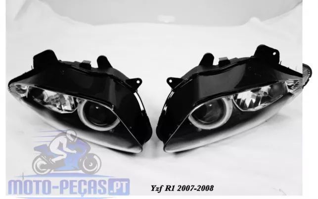 Farol Yzf R1 2007 até 2008 Yamaha moto pecas ótica óptica