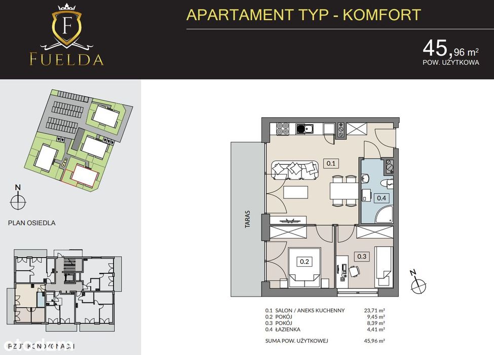 SPRAWDŹ-FUELDA Kameralne willowe os. z 3 piętrami|balkon 11m2|garaż