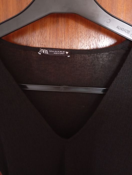 Blusa decote em V Zara