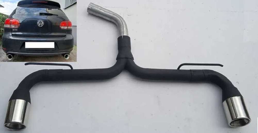 Tłumik przelot wydech VW Golf 5 6 GTi 102mm