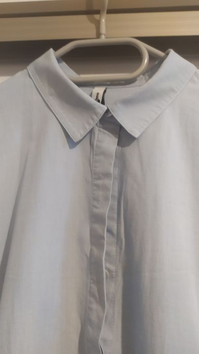 Błękitna sukienka na lato, zwiewna