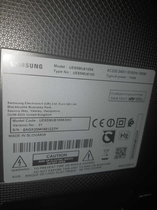 Vendo Televisão SAMSUNG 65 " 4K