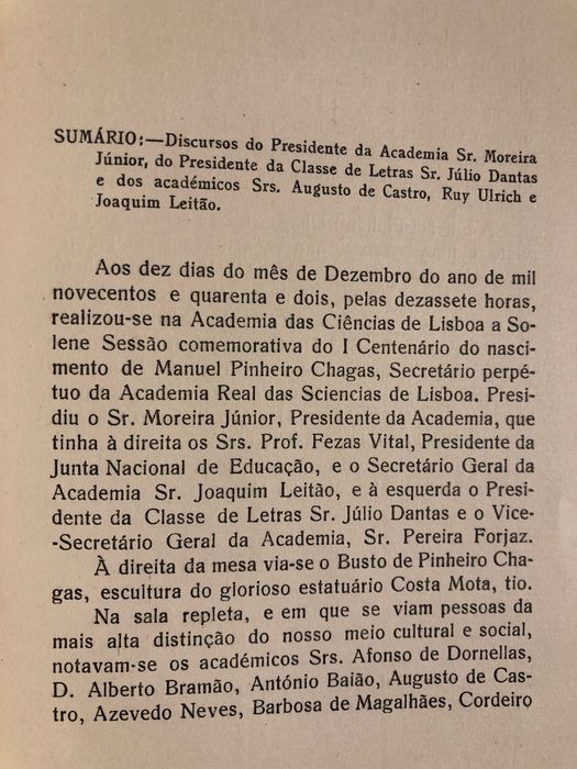 Sá da Bandeira/ Herculano/ Fontes/ Pinheiro Chagas / J. Azevedo Coutinho