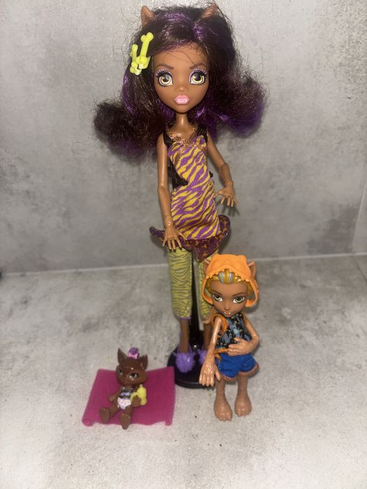 Monster high lalki rodzina clawdeen wolf family of clawdeen wolf