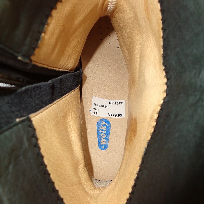 Полусапожки Wolky EU 41 стелька 26,5 кожаные ботильоны сапоги ботинки