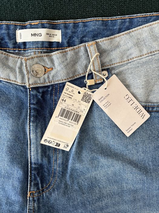 Широкі джинси в стилі петчворк MANGO 44