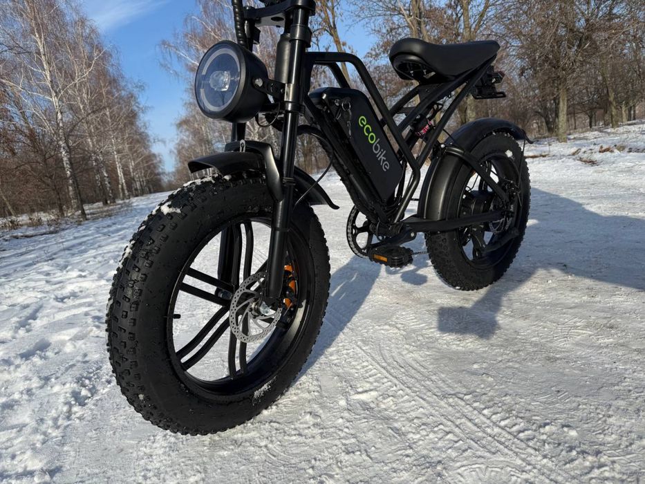 ‼️МЕГА ПОТУЖНИЙ Електрофетбайк 1000W 21Ah ШВИДКІСТЬ 65КМ/Год Гарантія