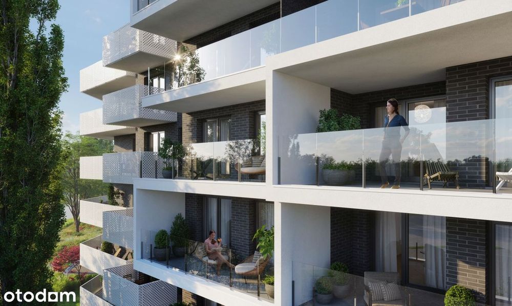 2-pokojowe mieszkanie 42m2 + balkon Bezpośrednio