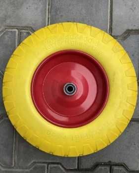 Колесо 4.00-8 під 16 та 20 мм вісь в зборі на тачку з пінополіуретану