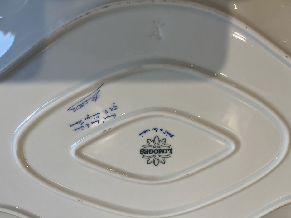 Terrina pintada à mão Limoges