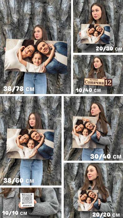 Меморіальні таблички металеві, друк пам'ятних фото на металі