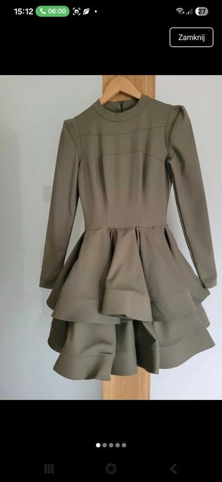 Sukienka Lou Sasha r. 36 kolor Khaki