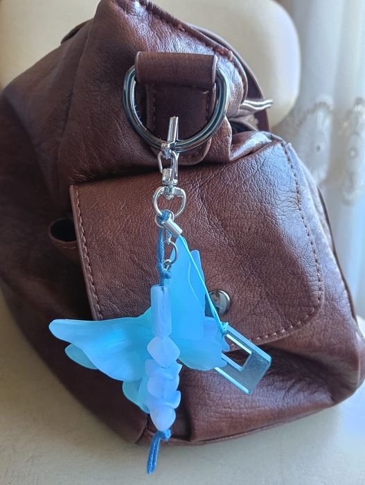 Bag charm artesanal borboleta