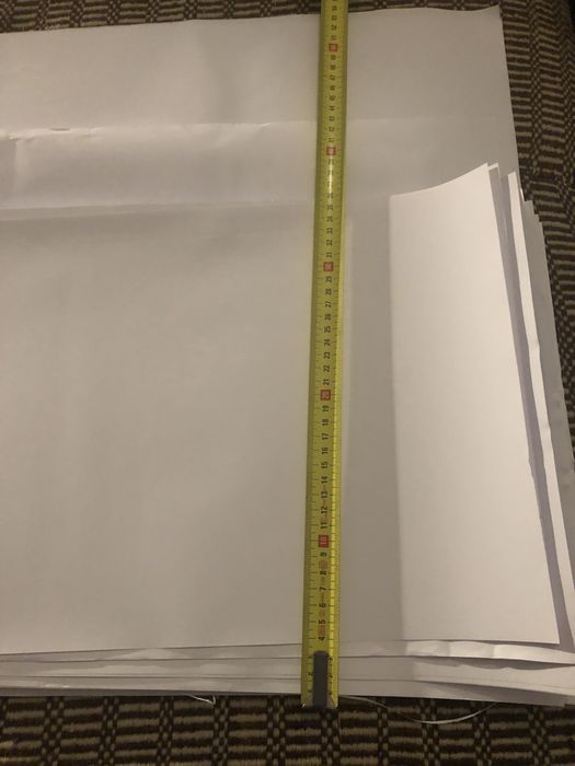 Tiras de papel A3 e  tamanho variavel