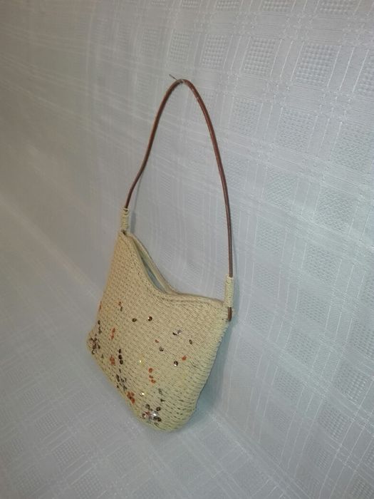 Torebka damska, pleciony koszyczek