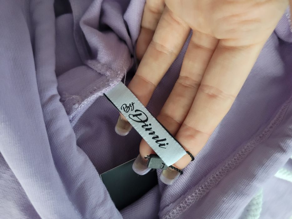 Dres liliowy bluza I spodnie z lampasem