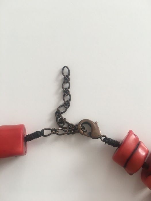 Колье натуральный коралл