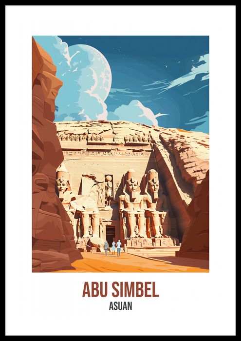 Plakat 40x60cm Abu Simbel