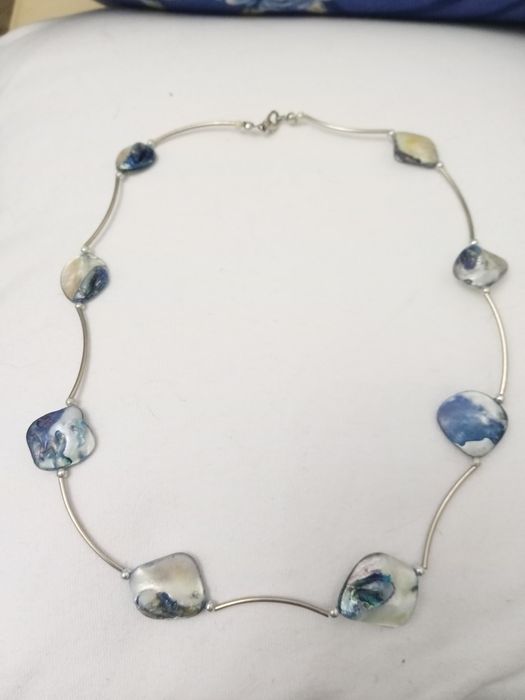 Retro naszyjnik metaloplastyka.