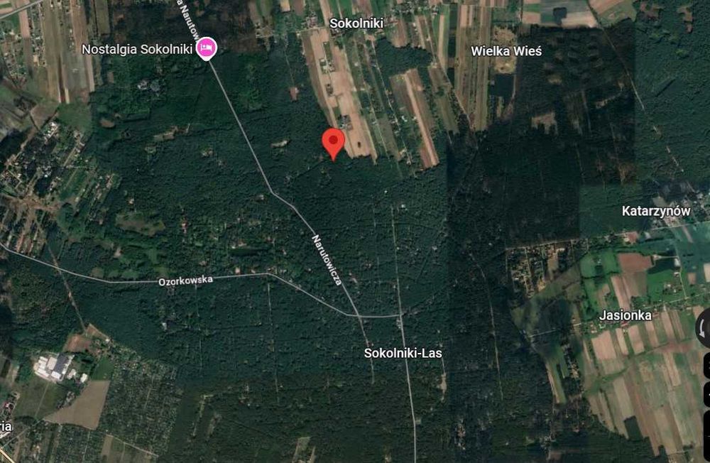 Działka budowlana 1,677 m2 - Sokolniki Las