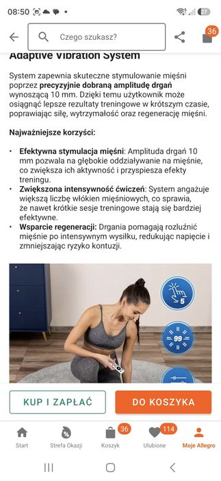Platforma wibracyjna gymtek xp500