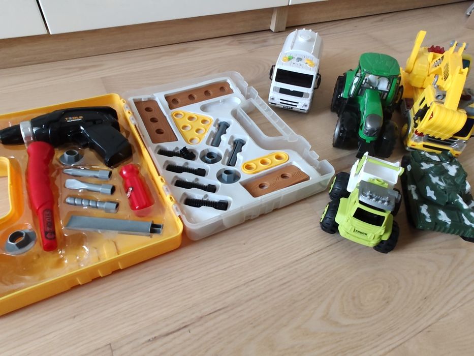 Zestaw 6 zabawek tematycznych (budowlane) dla dzieci od 3 do 8 lat