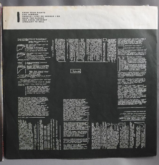 THE CLASH Combat Rock LP 1982 UK пластинка EX Британия 1press оригинал
