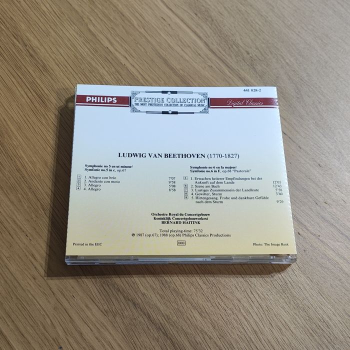 Prestige Collection Beethoven Symphonies No. 5 No. 6 Pastoral