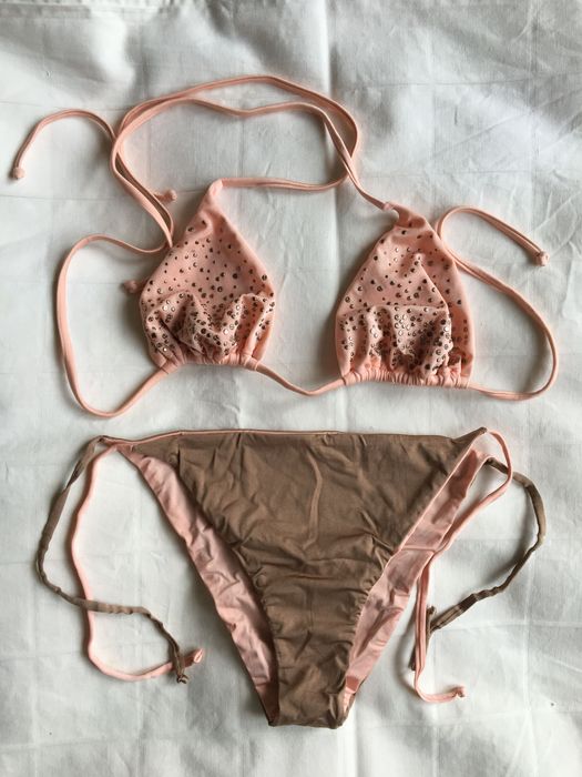 Купальники Calzedonia раздельный персикового цвета размер 75в/M IT3